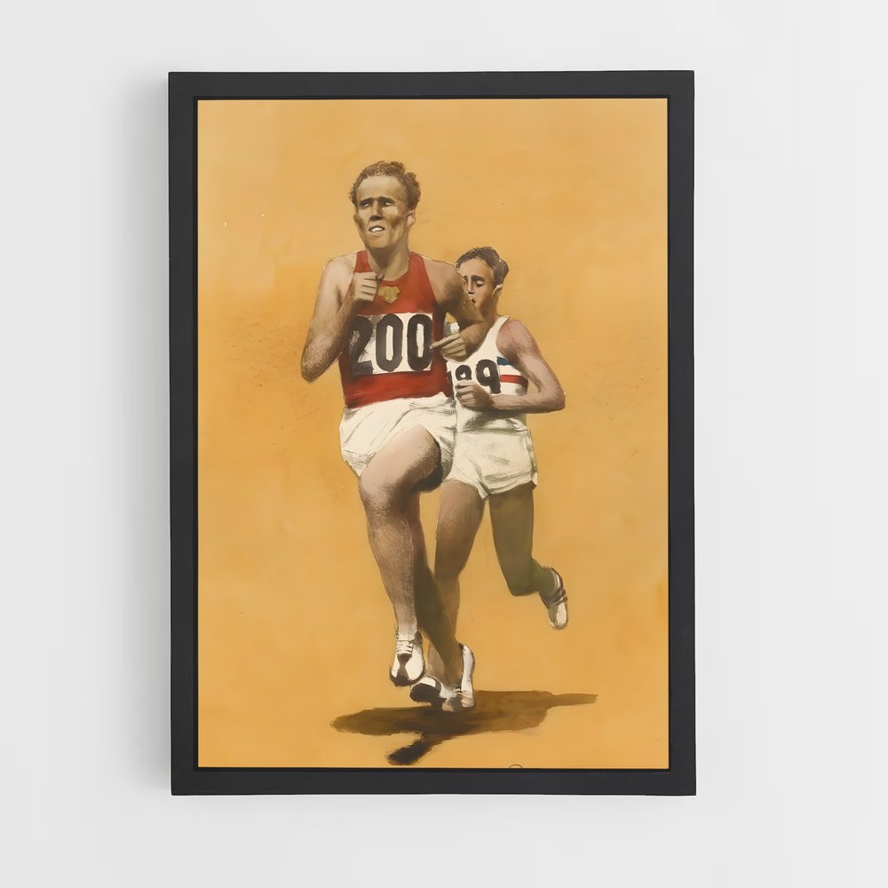 Poster La Course des Rêves – affiche Jeux Olympiques (vue 2)